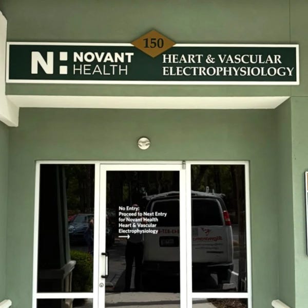 Outdoor business sign