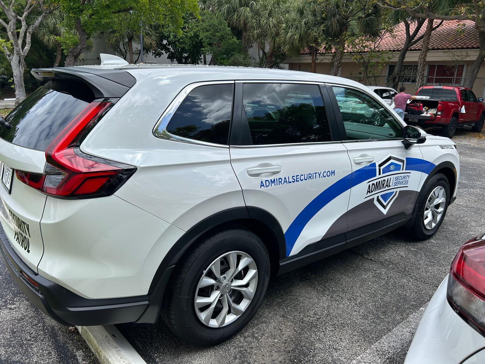 Vehicle Graphics for Security Fleets in Hallandale Beach, FL