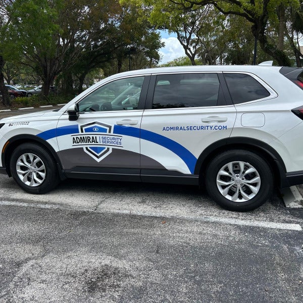 Vehicle Graphics for Security Fleets in Hallandale Beach, FL