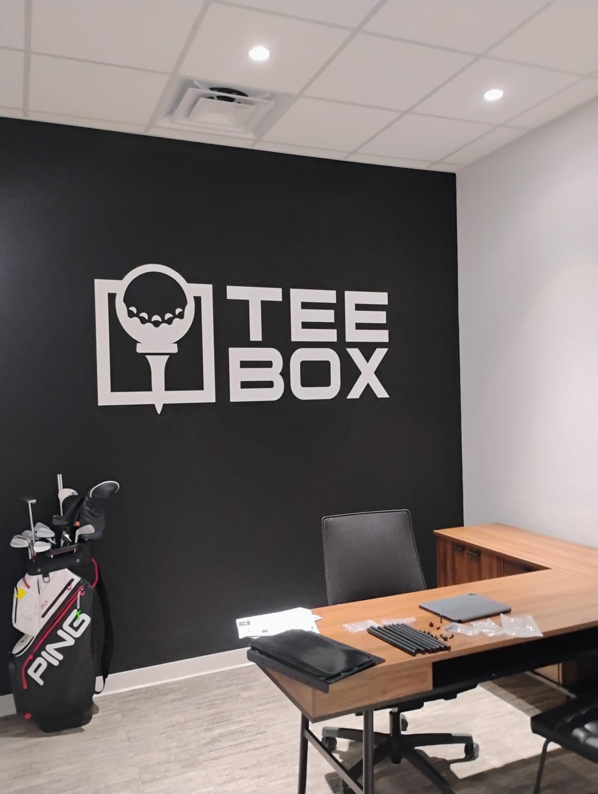 Tee Box Interior Signage & Branding Package in Hallandale Beach, FL