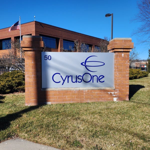 Cyrus One Custom Brick Monument Sign