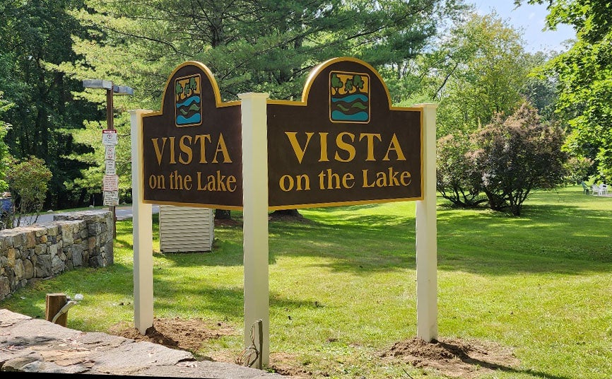 Vista on the Lake condos for sale in Carmel, NY exterior property view.