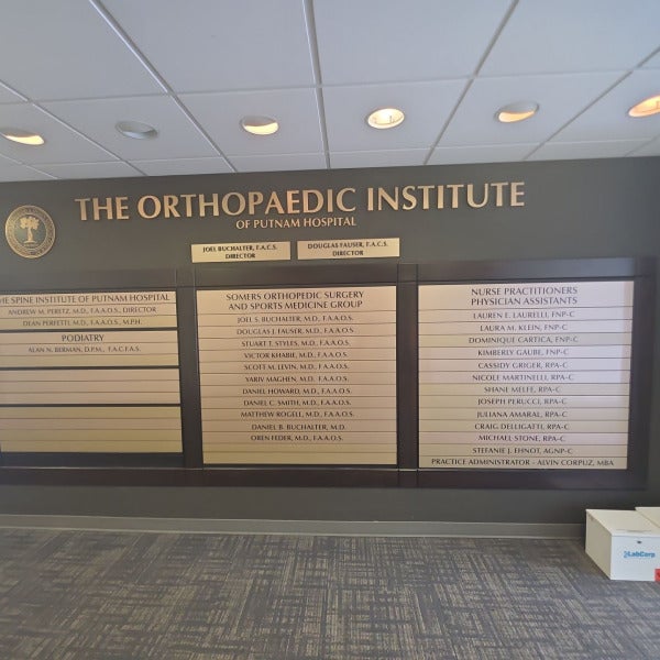 Somers Orthopaedic Directory Sign