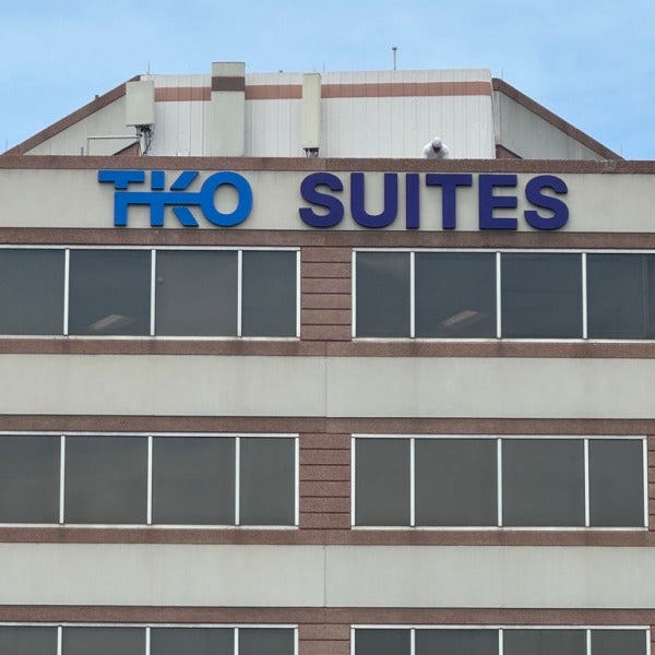 High-Rise Commercial Signage Project: TKO Suites Channel Letters in Vienna, VA