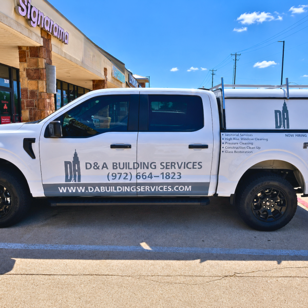 Vehicle Graphics for D&A Building Services | Signarama Plano TX