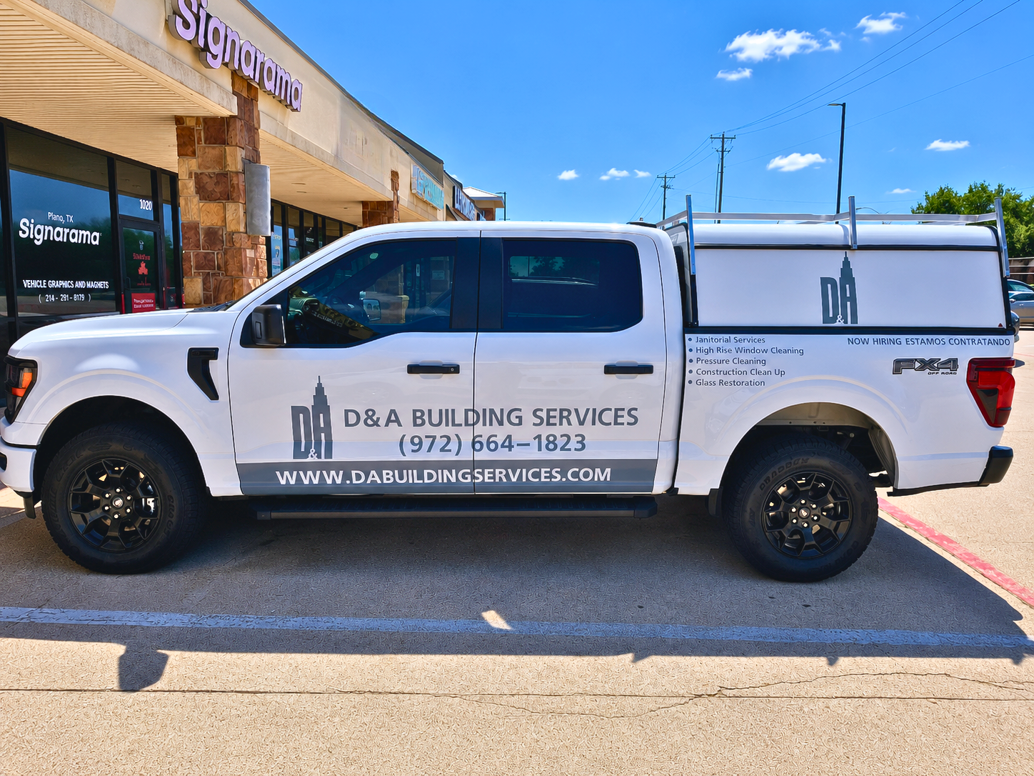 Vehicle Graphics for D&A Building Services | Signarama Plano TX