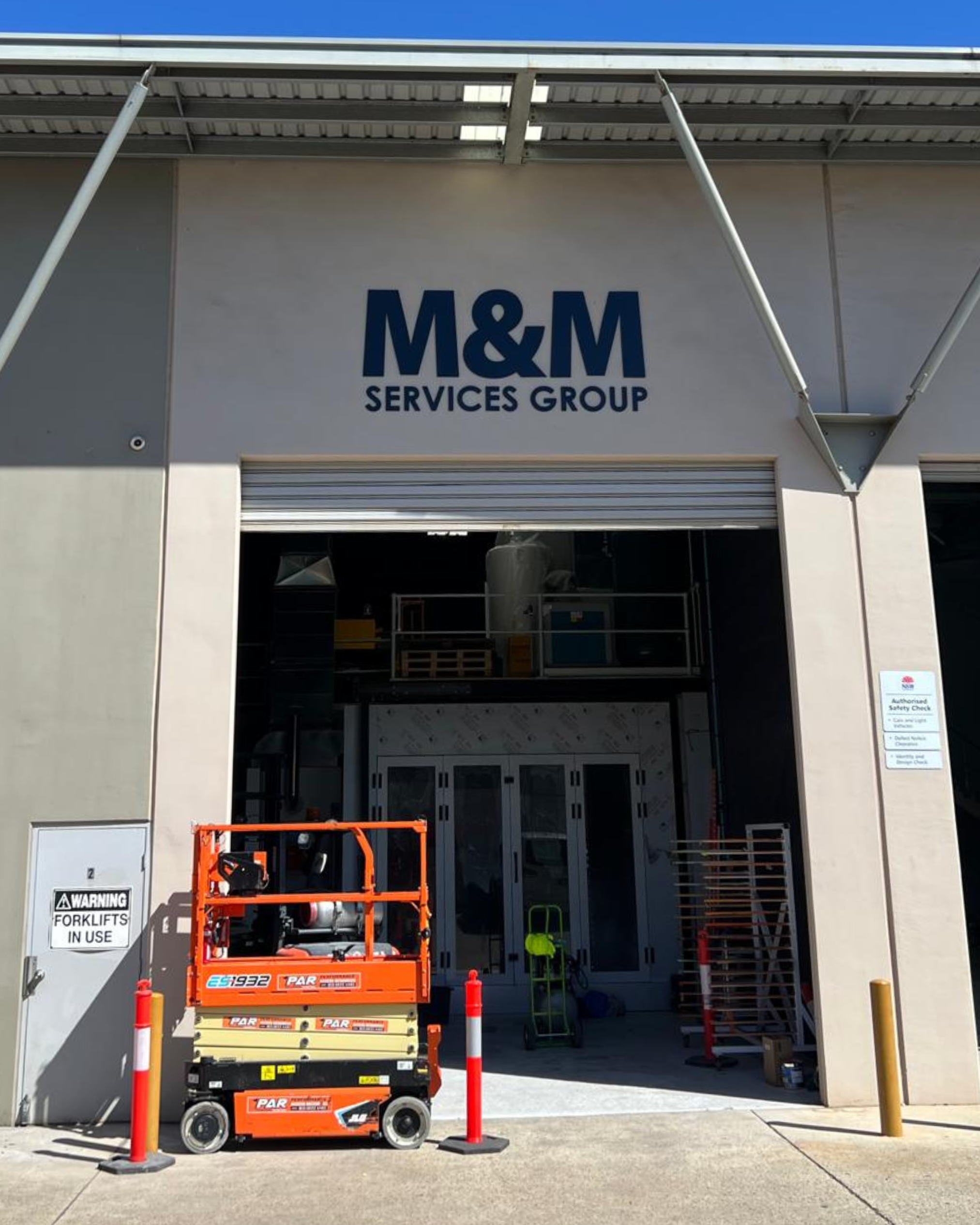 3D Acrylic Letter Signage for M&M Services Group