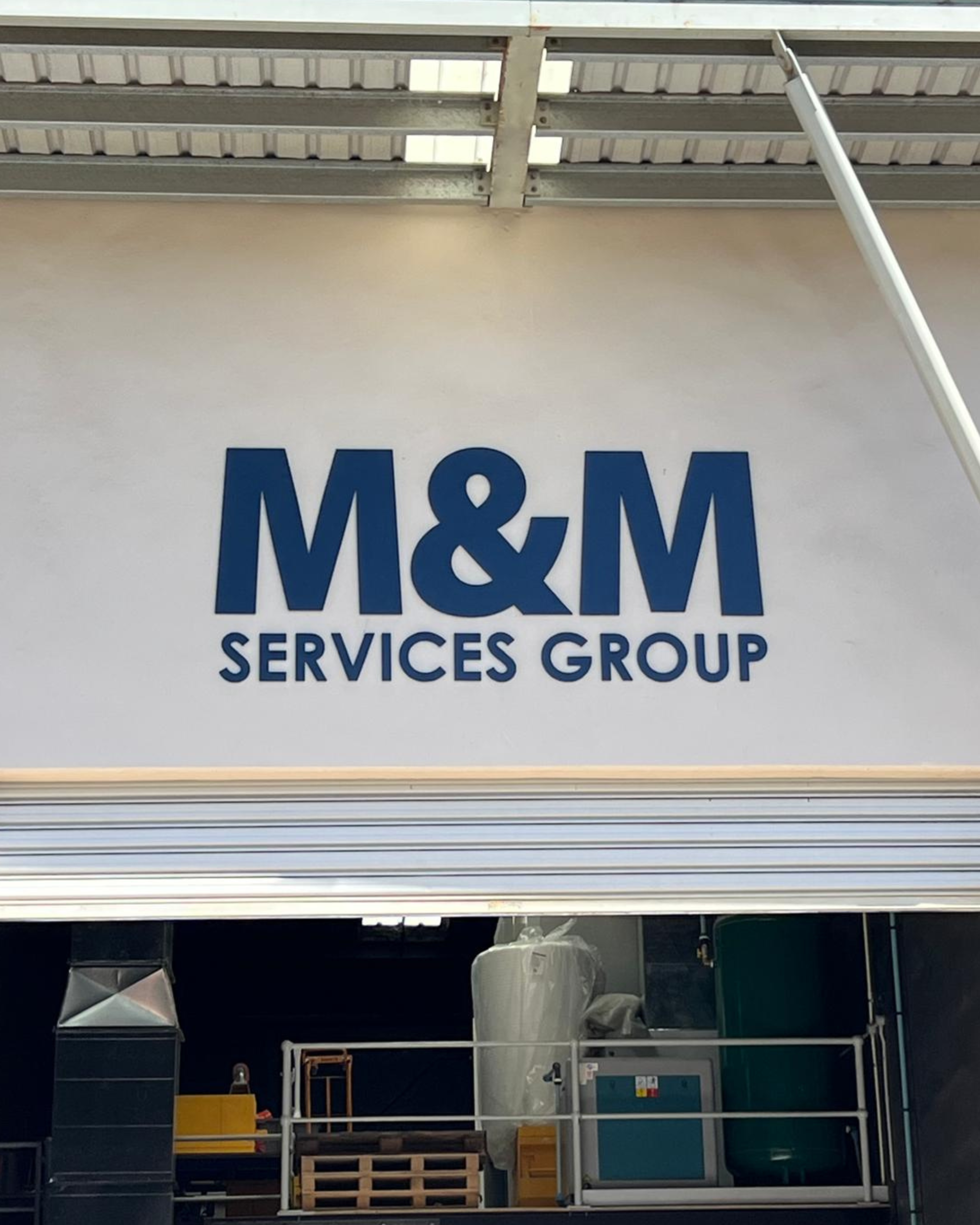 3D Acrylic Letter Signage for M&M Services Group