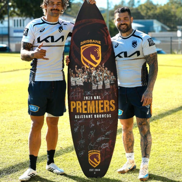 Friday Warriors Charity Event with Broncos Surfboard