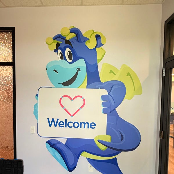 Cook Children’s Burleson Custom Wall Wrap done by Signarama North Fort Worth/Keller