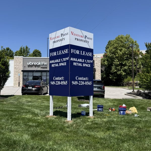 V mount Sign for Real Estate