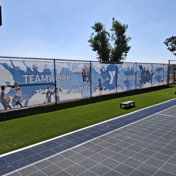 Mesh Banner for YMCA River Road Site in Corona, CA