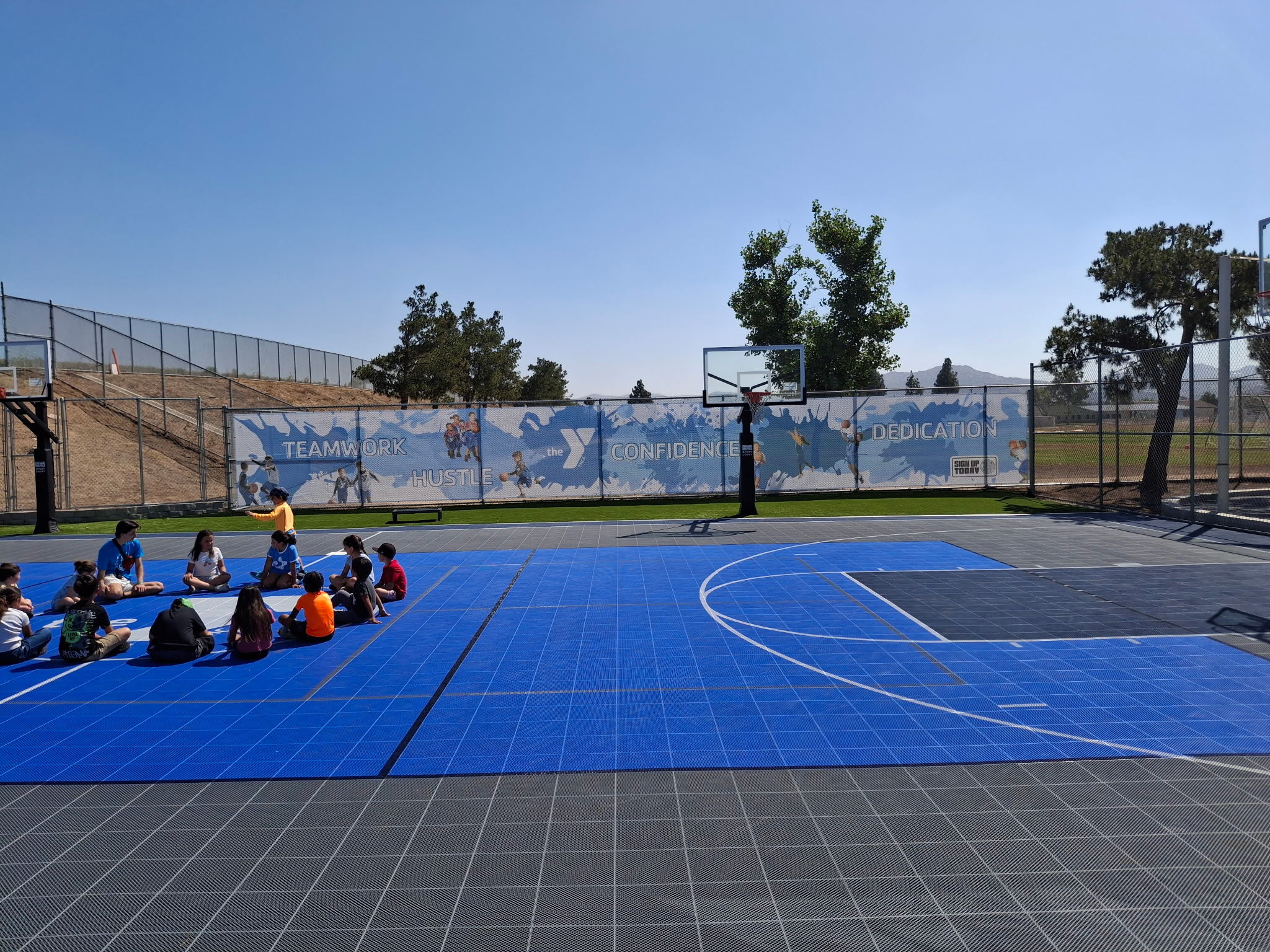 Mesh Banner for YMCA River Road Site in Corona, CA