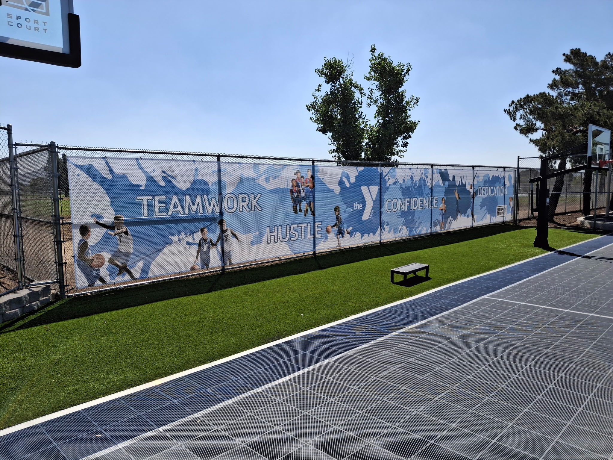 Mesh Banner for YMCA River Road Site in Corona, CA
