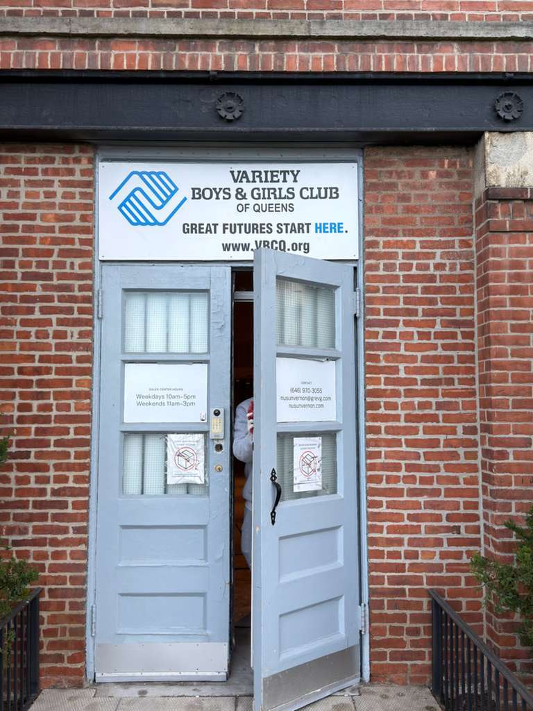 Storefront Sign for Variety Boys & Girls Club of Queens