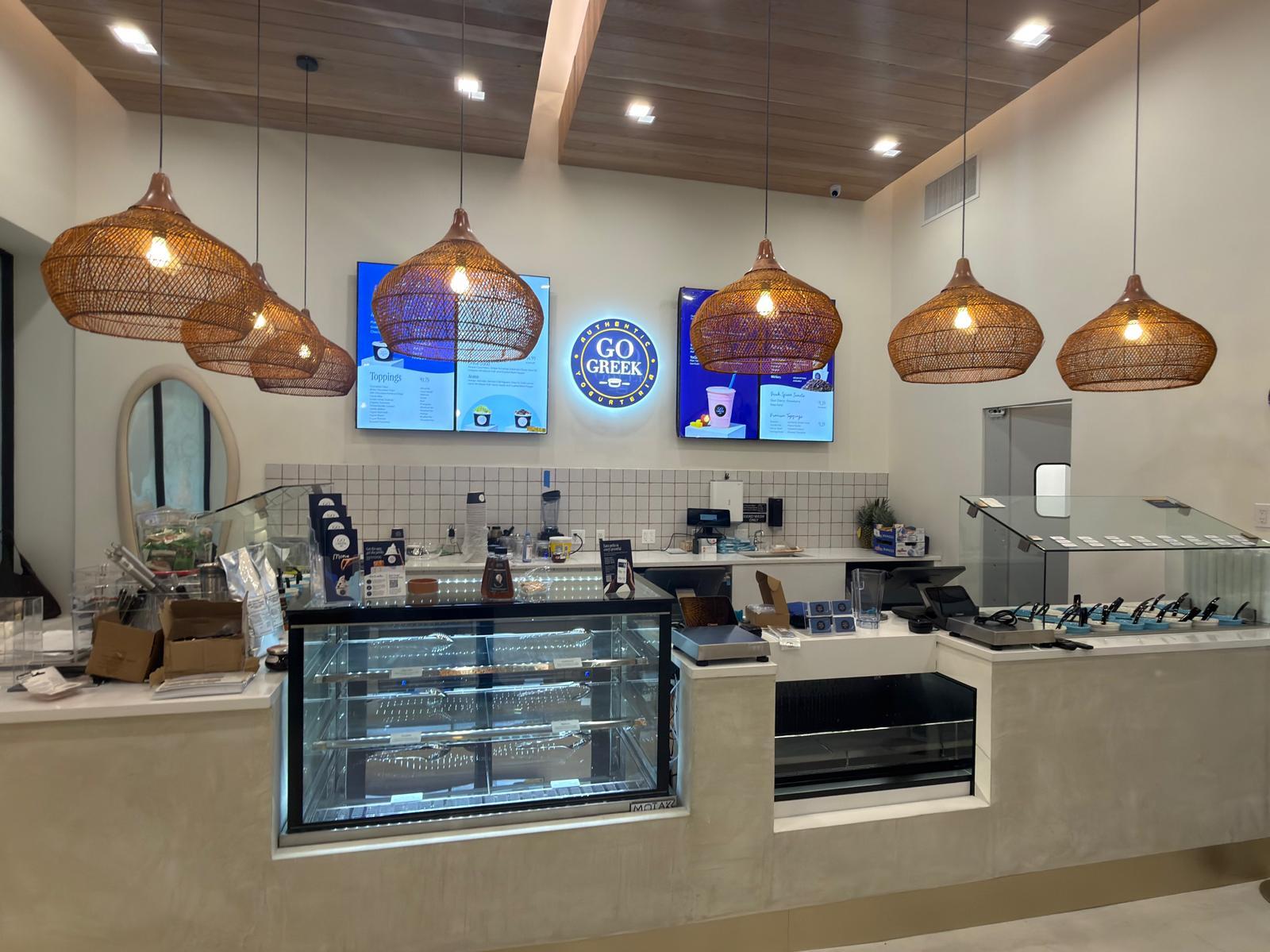 Custom Backlit Logo Lightbox for Go Greek Yogurt