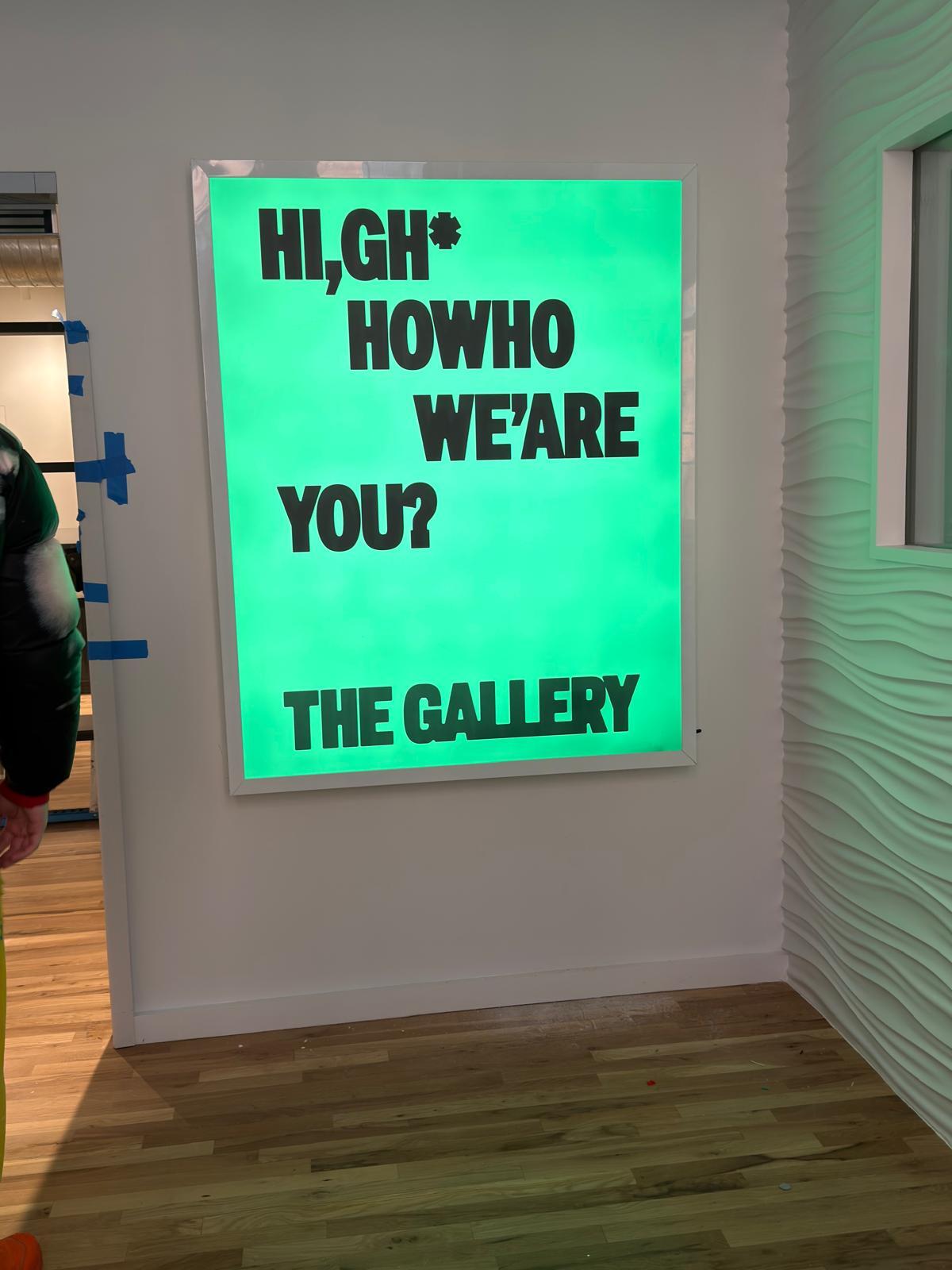 Custom Interior LED Lightbox for Cannabis Dispensary in Brooklyn