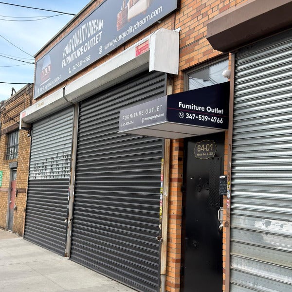 Custom Storefront Sign & Awning for Your Quality Dream Furniture Outlet