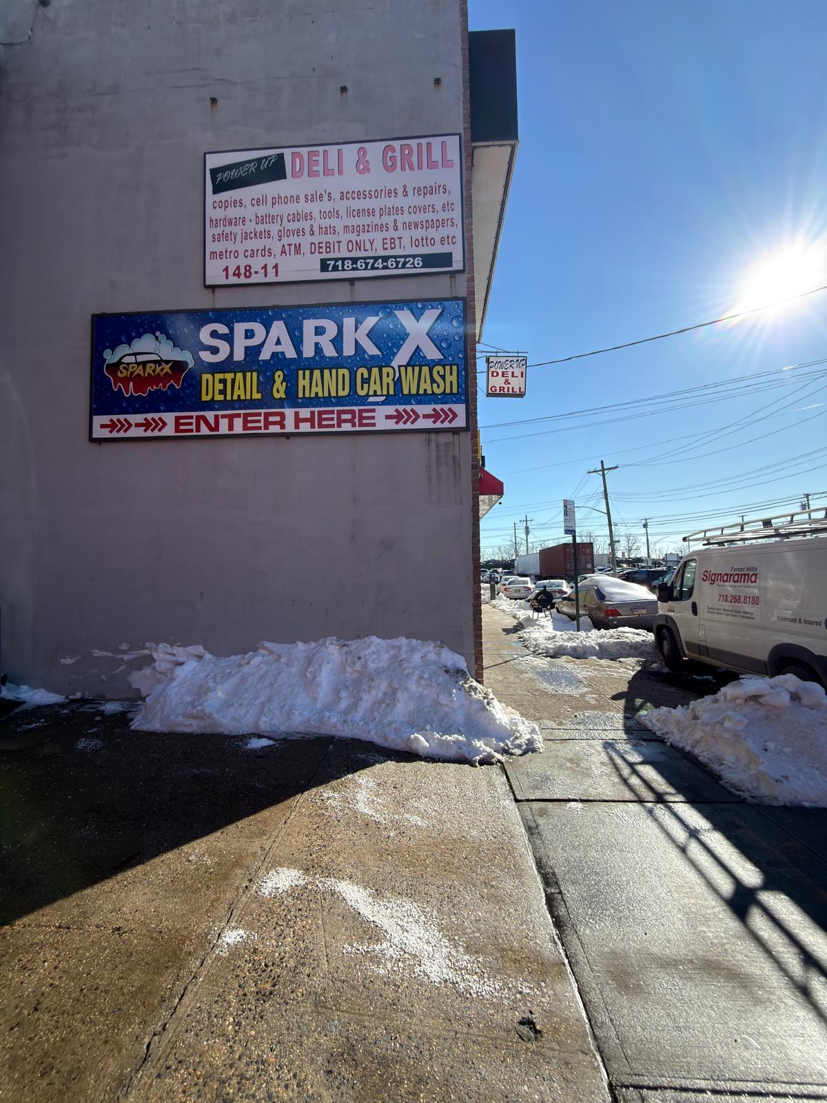 Custom Sign for SparkX Car Wash