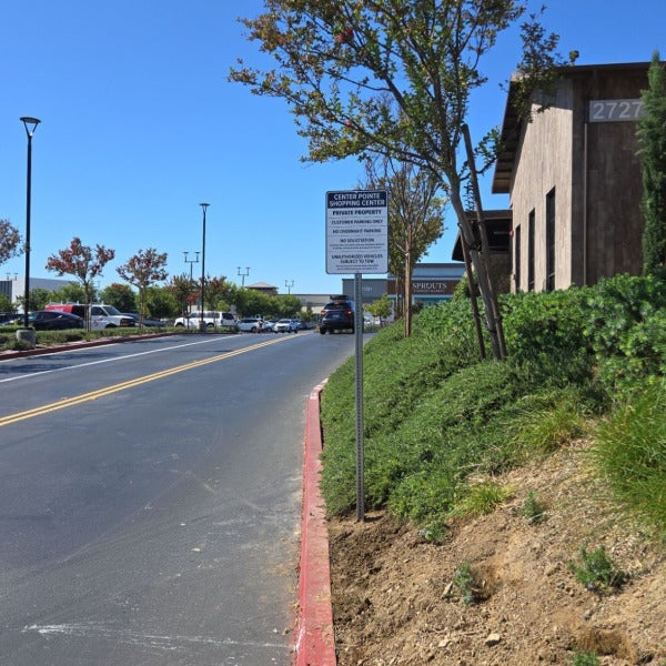 Post & Aluminum Panel Signage for Center Pointe Shopping Center | Signarama Temecula