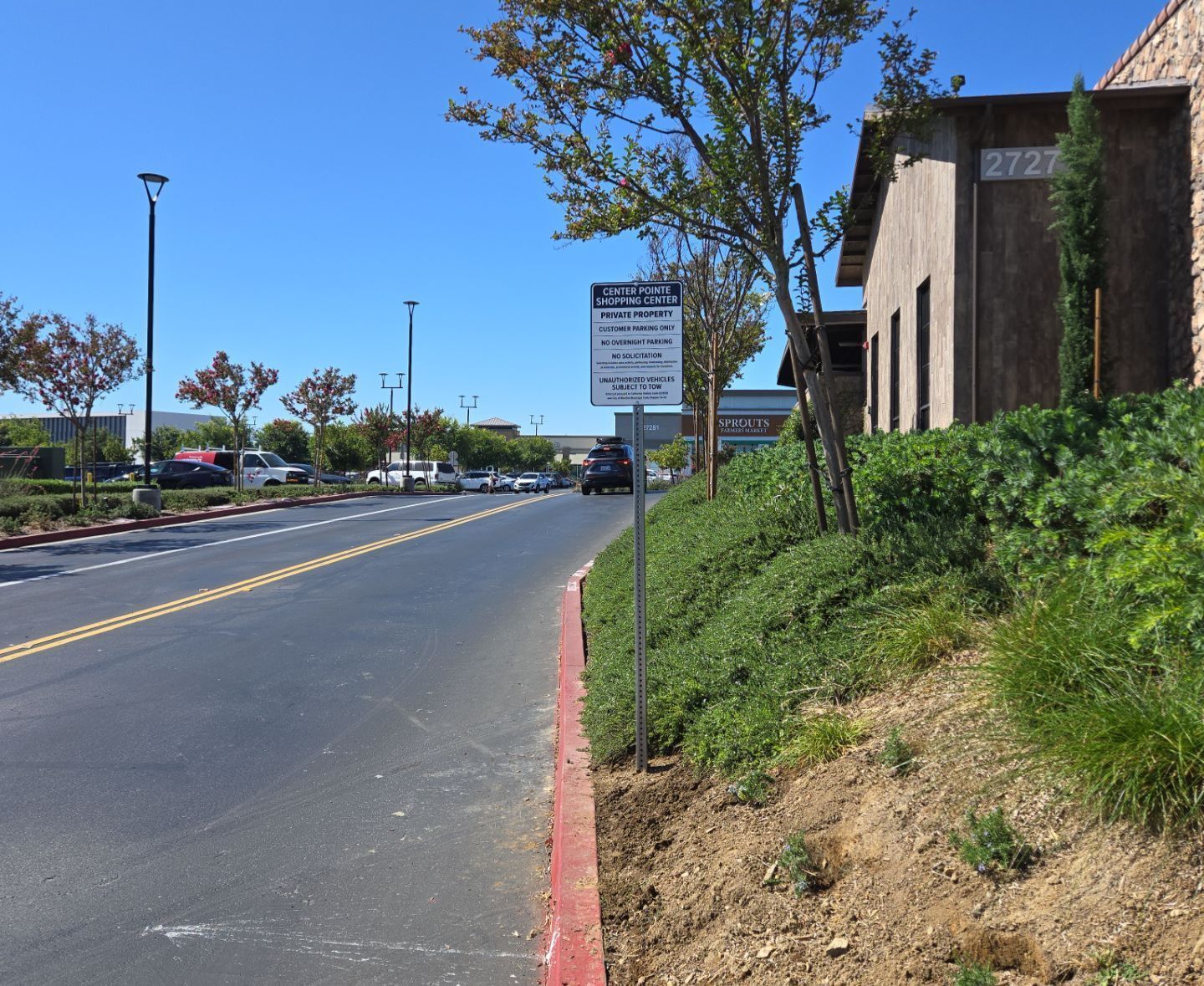 Post & Aluminum Panel Signage for Center Pointe Shopping Center | Signarama Temecula