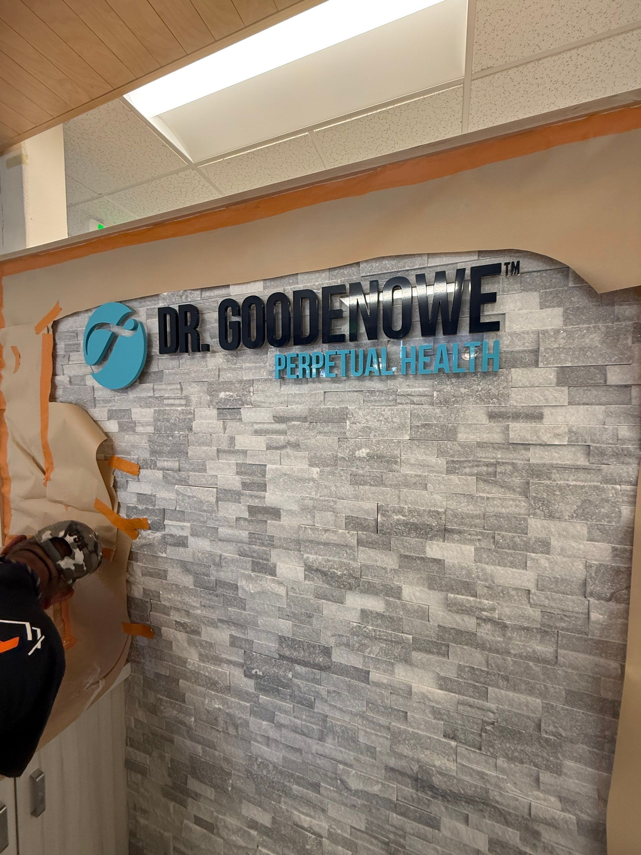Interior Reception Signage for Dr.Goodenowe Perpetual Health | Signarama Temecula