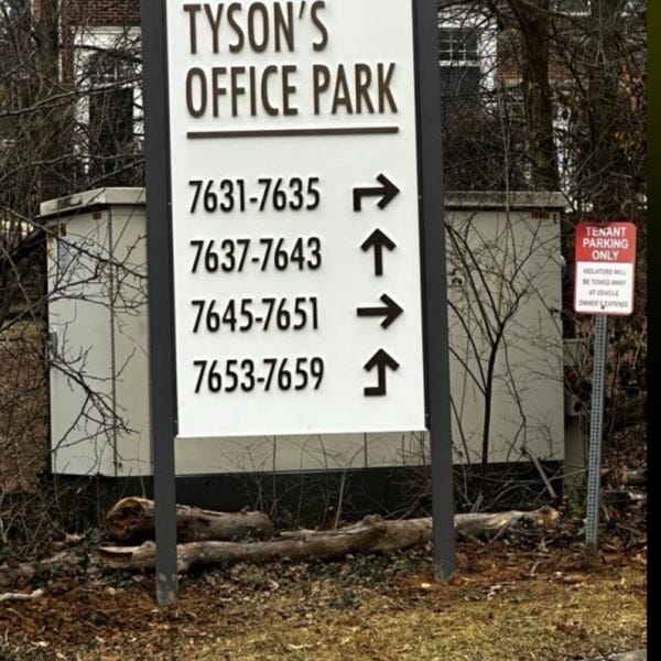 Custom Monument & Wayfinding Signage for Tysons Office Park | Signarama Tysons Corner