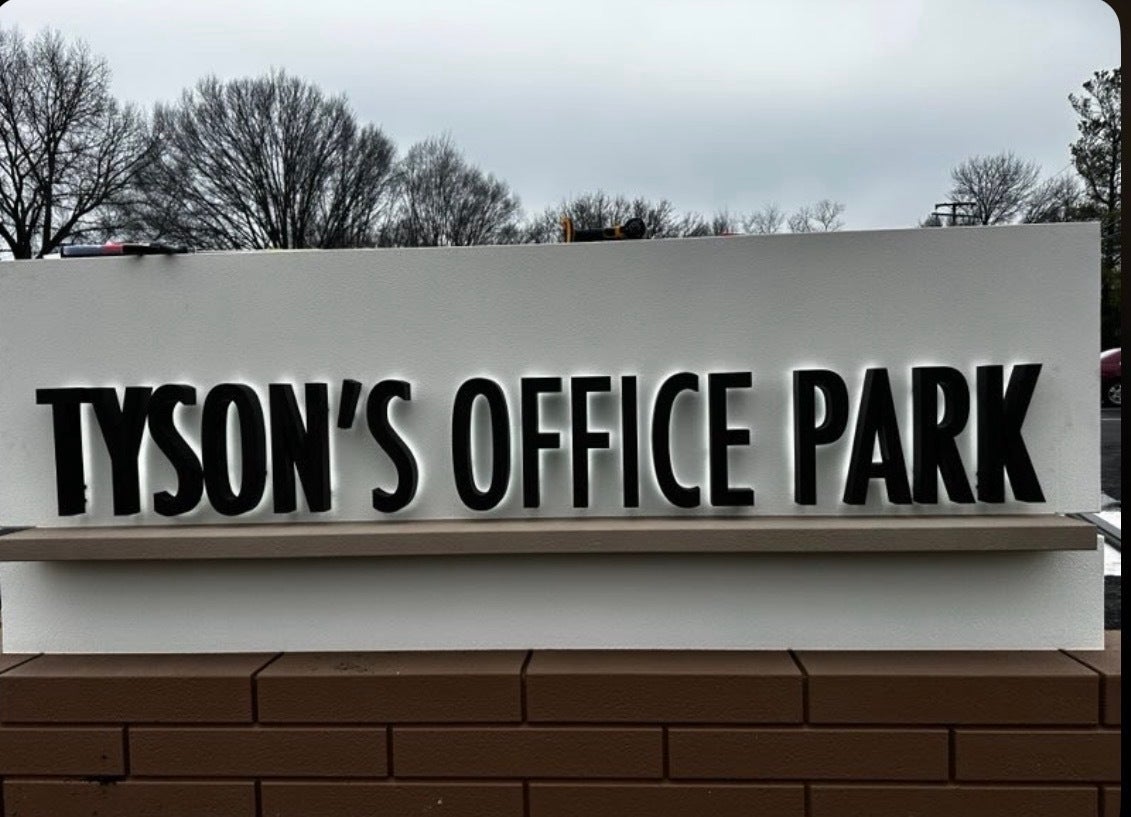 Custom Monument & Wayfinding Signage for Tysons Office Park | Signarama Tysons Corner