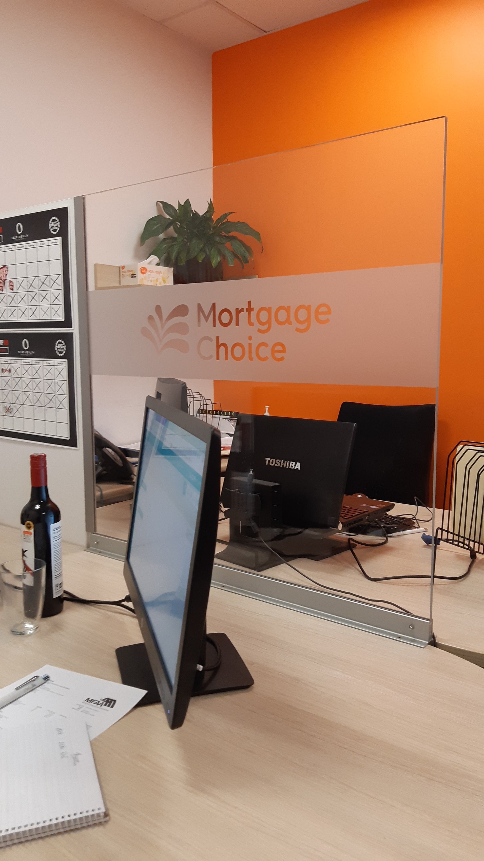 Mortgage Choice Desk Divider