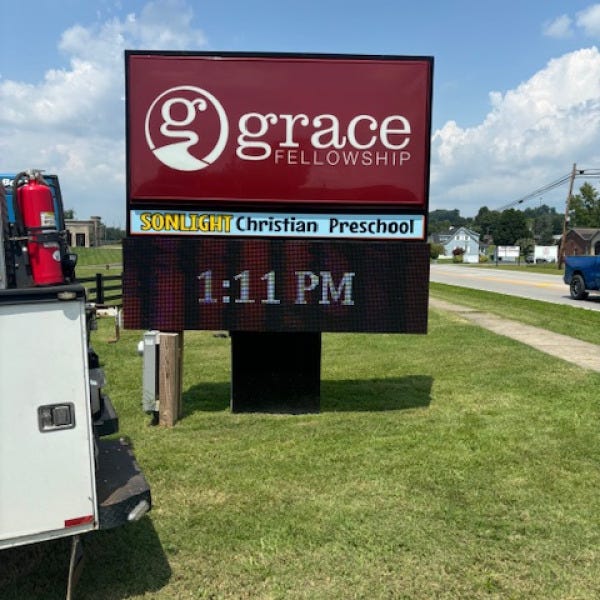 Grace Fellowship Digital Sign & Sign Face