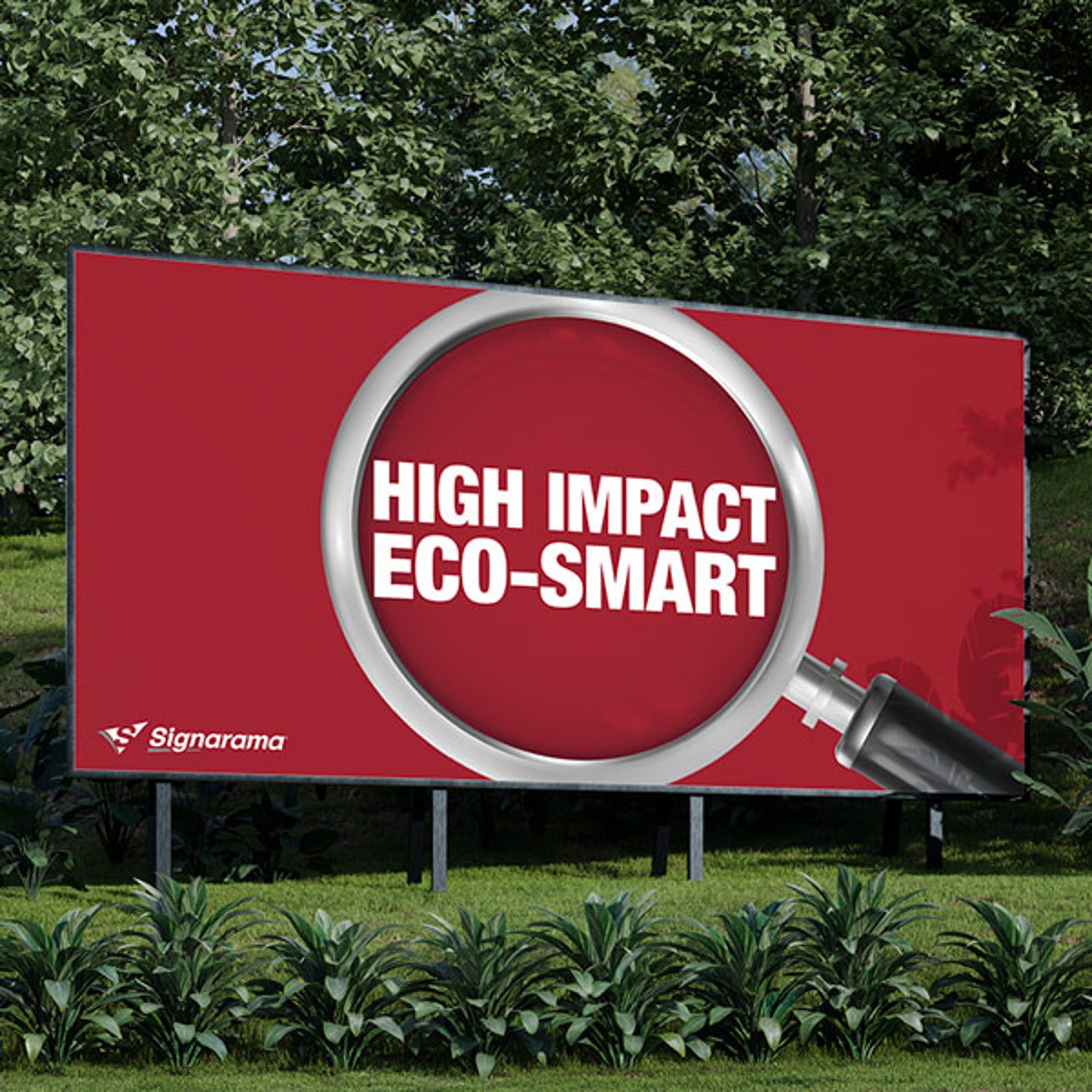 High-impact signage solutions with eco-friendly options.