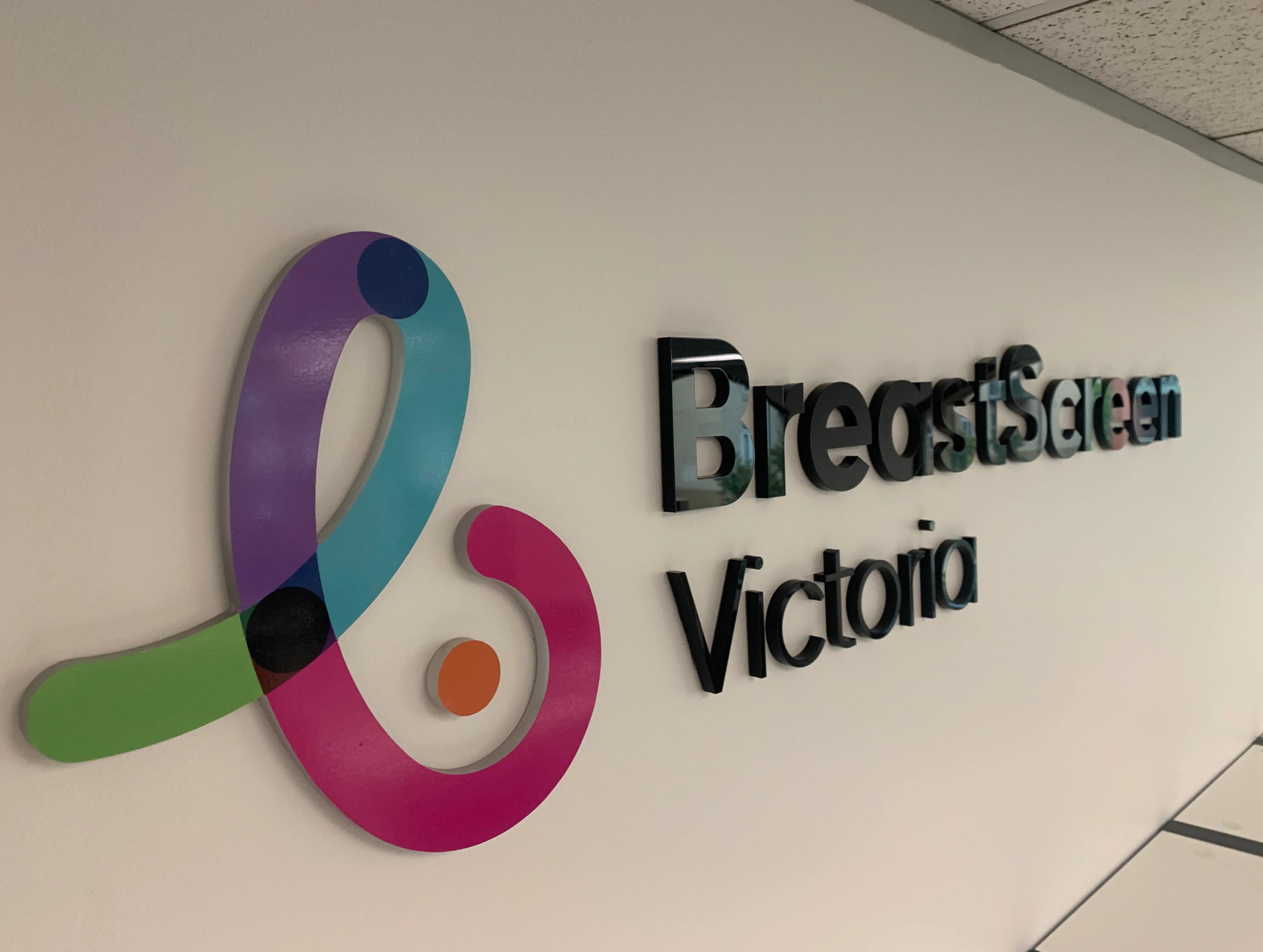 Office Signage - BreastScreen Victoria - Carlton VIC.