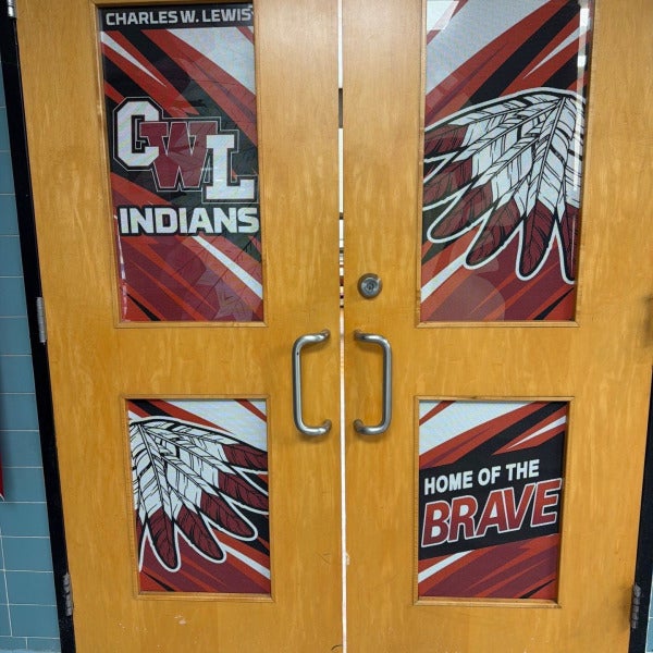 School Window Graphic in Blackwood