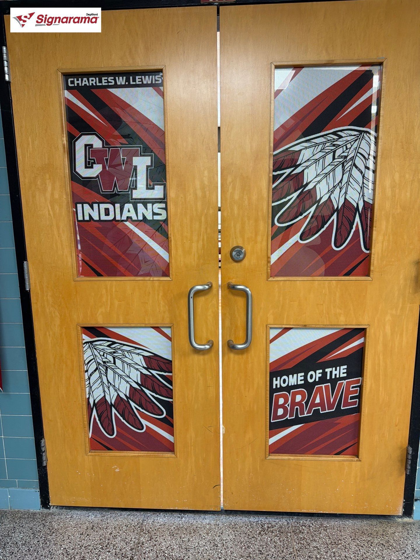 School Window Graphic in Blackwood