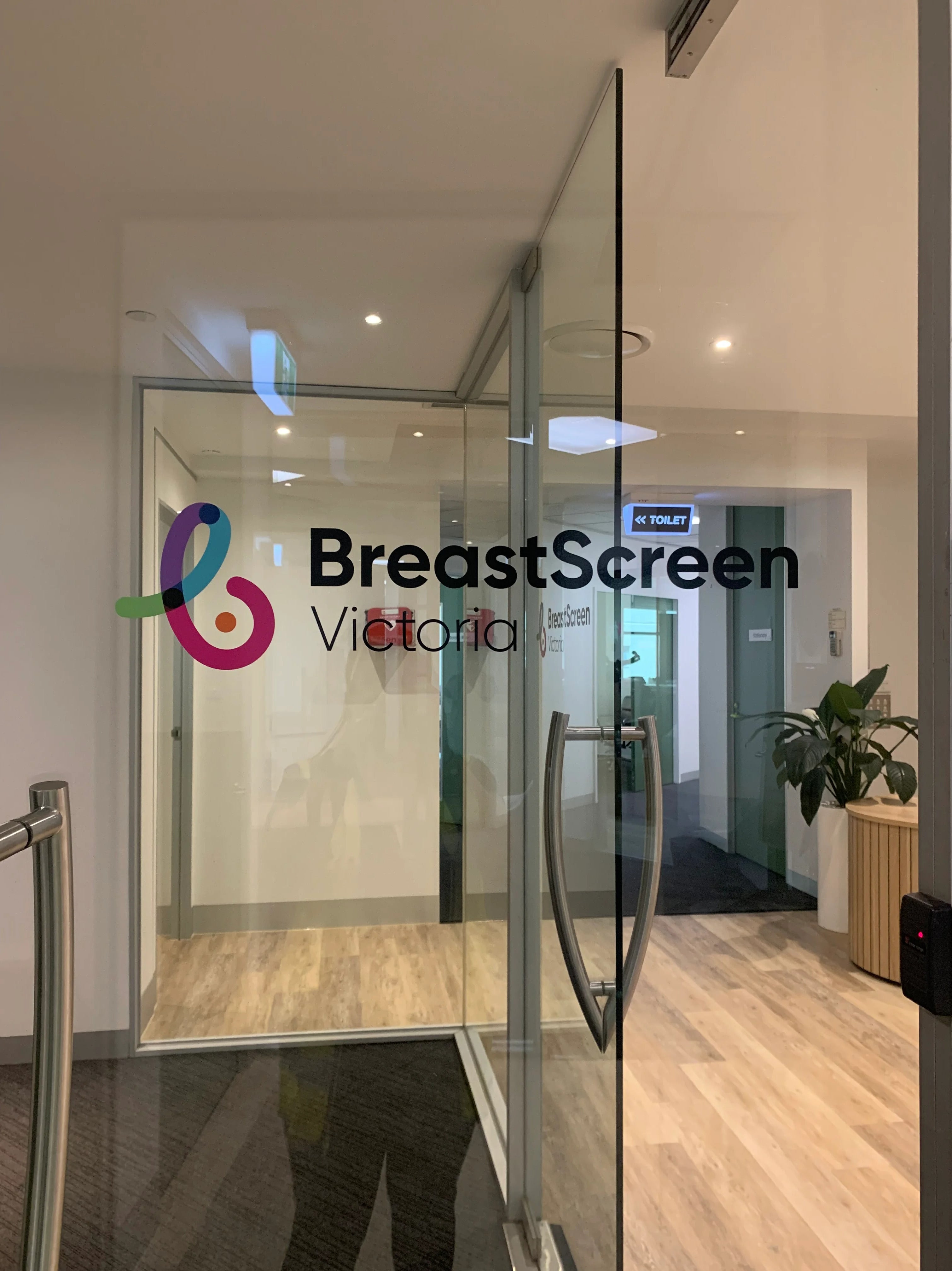 Office Signage - BreastScreen Victoria - Carlton VIC.