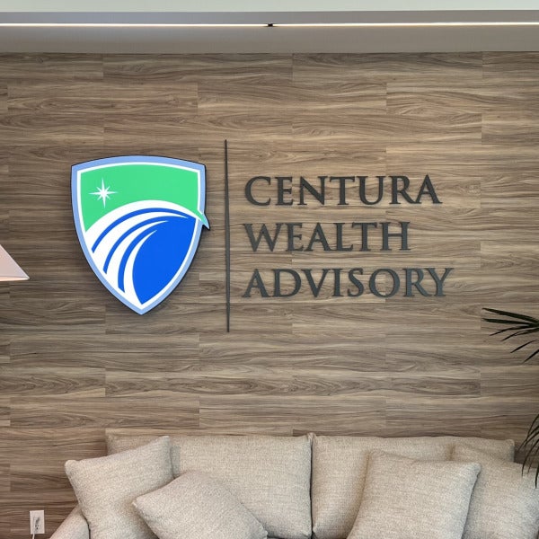 Centura Lit Office Lobby Signage