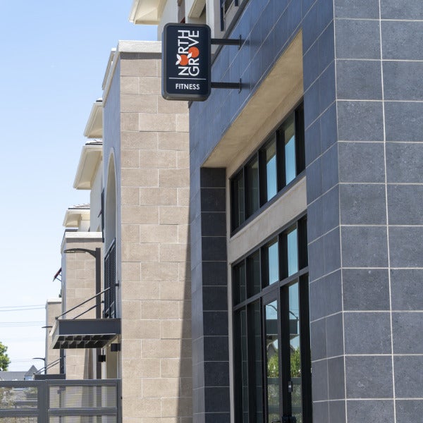 North Grove Fitness Exterior hanging sign