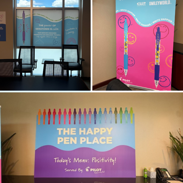 Pilot G2 “The Happy Pen Place” Conference Graphics