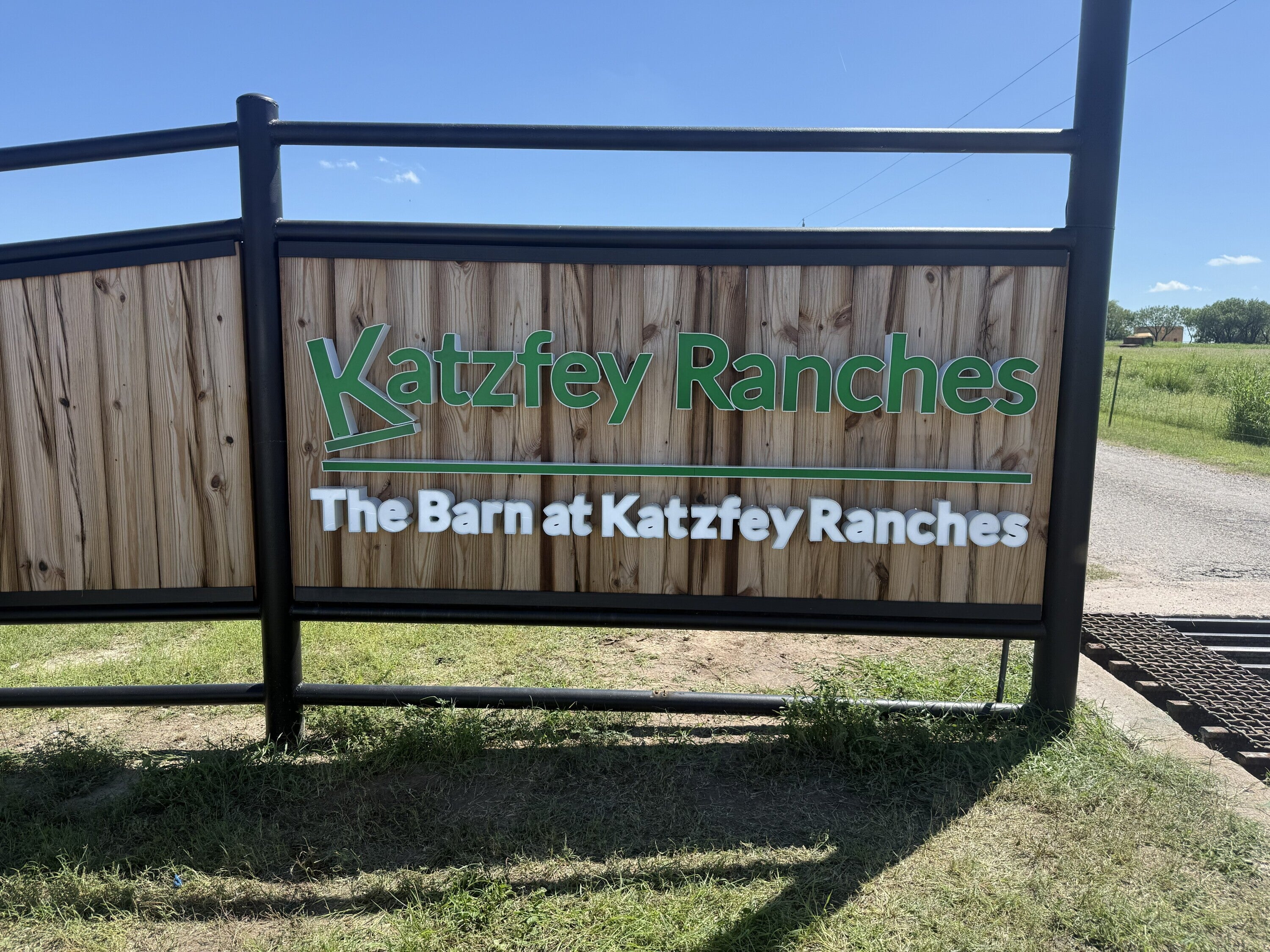 A New Welcome Sign for The Barn at Katzfey Ranch