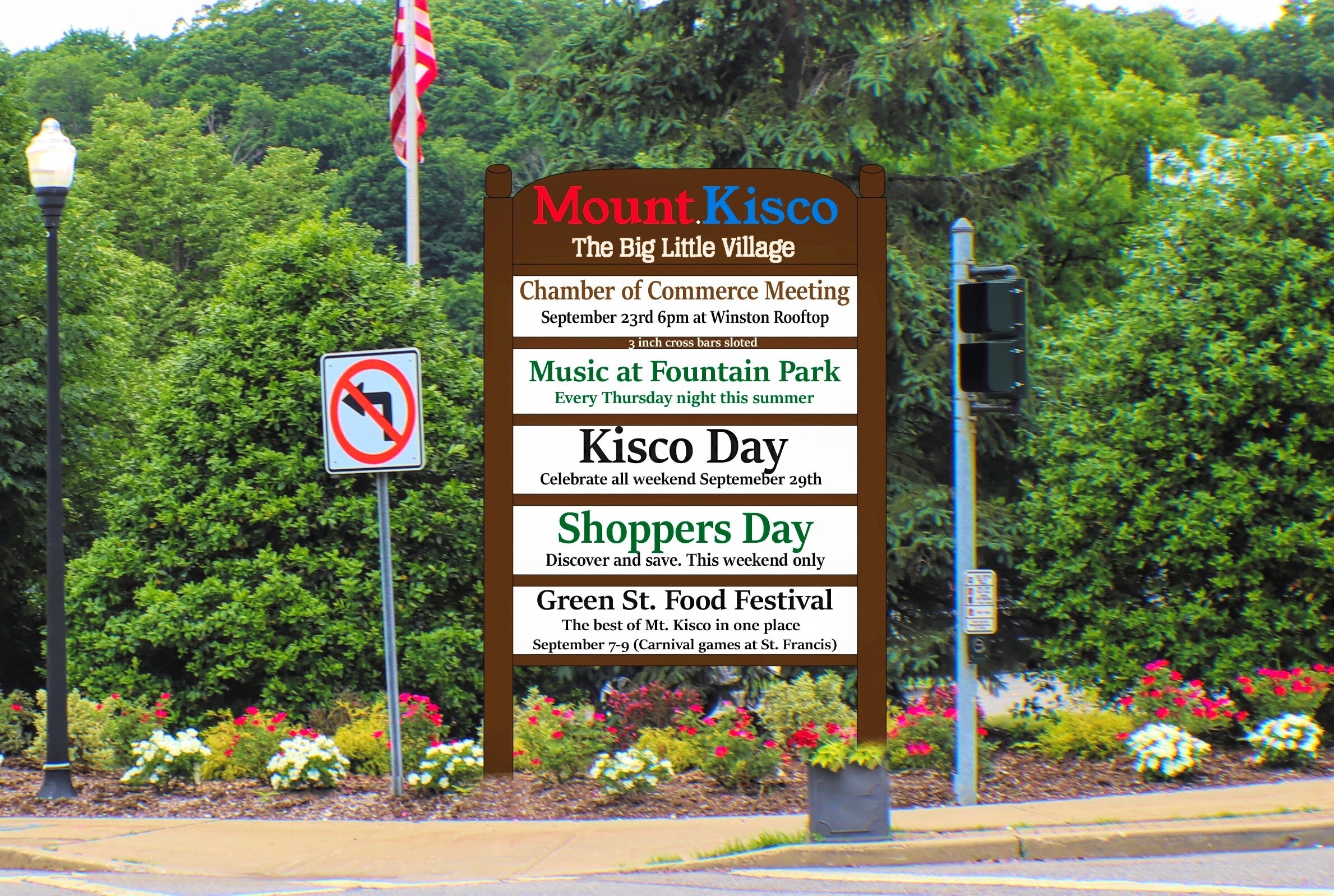 Need a Community Sign or Triangle Sign in Mount Kisco or New Castle? We've Got the Specs Ready to Go.