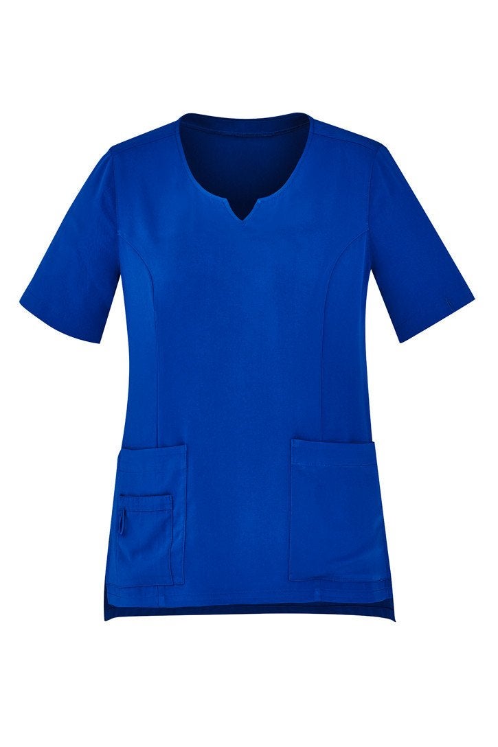 Womens Tailored Fit Round Neck Scrub Top