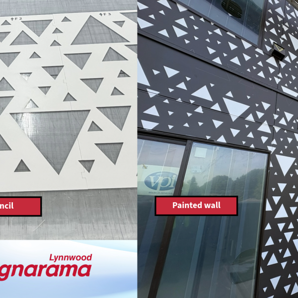 Custom Polystyrene Stencils for Large-Scale Building Graphics in Seattle, WA