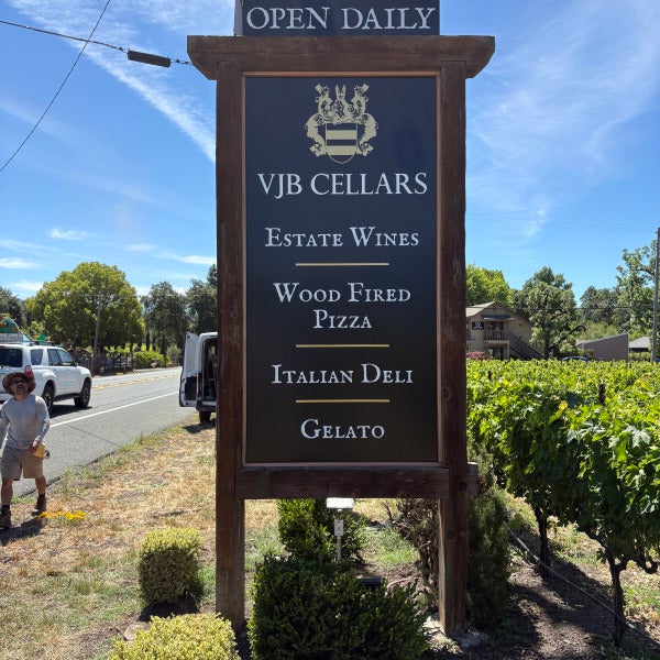 Preserving Tradition While Improving Visibility: A Monument Sign Transformation for VJB Cellars