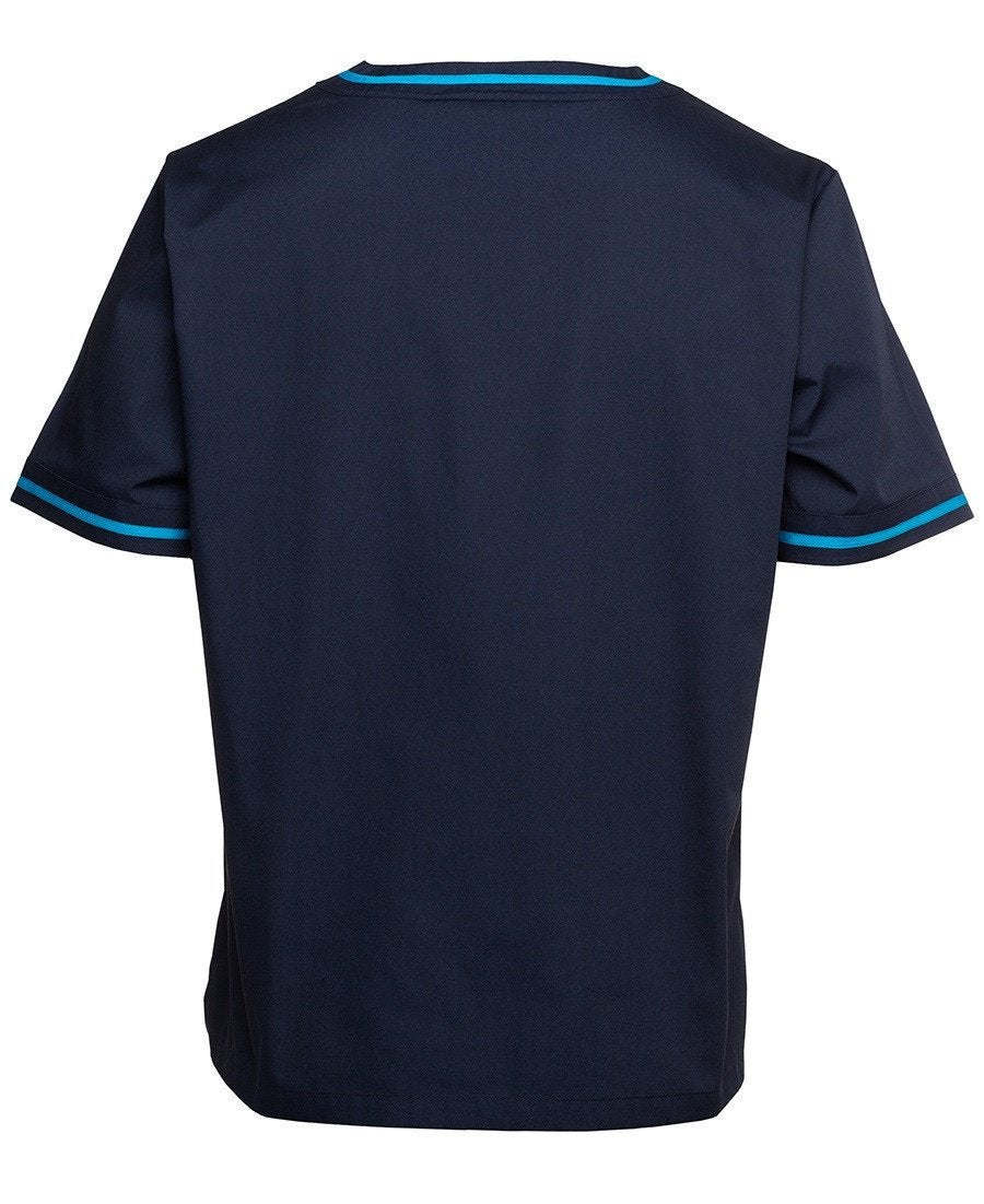 Men's Contrast Scrubs Top