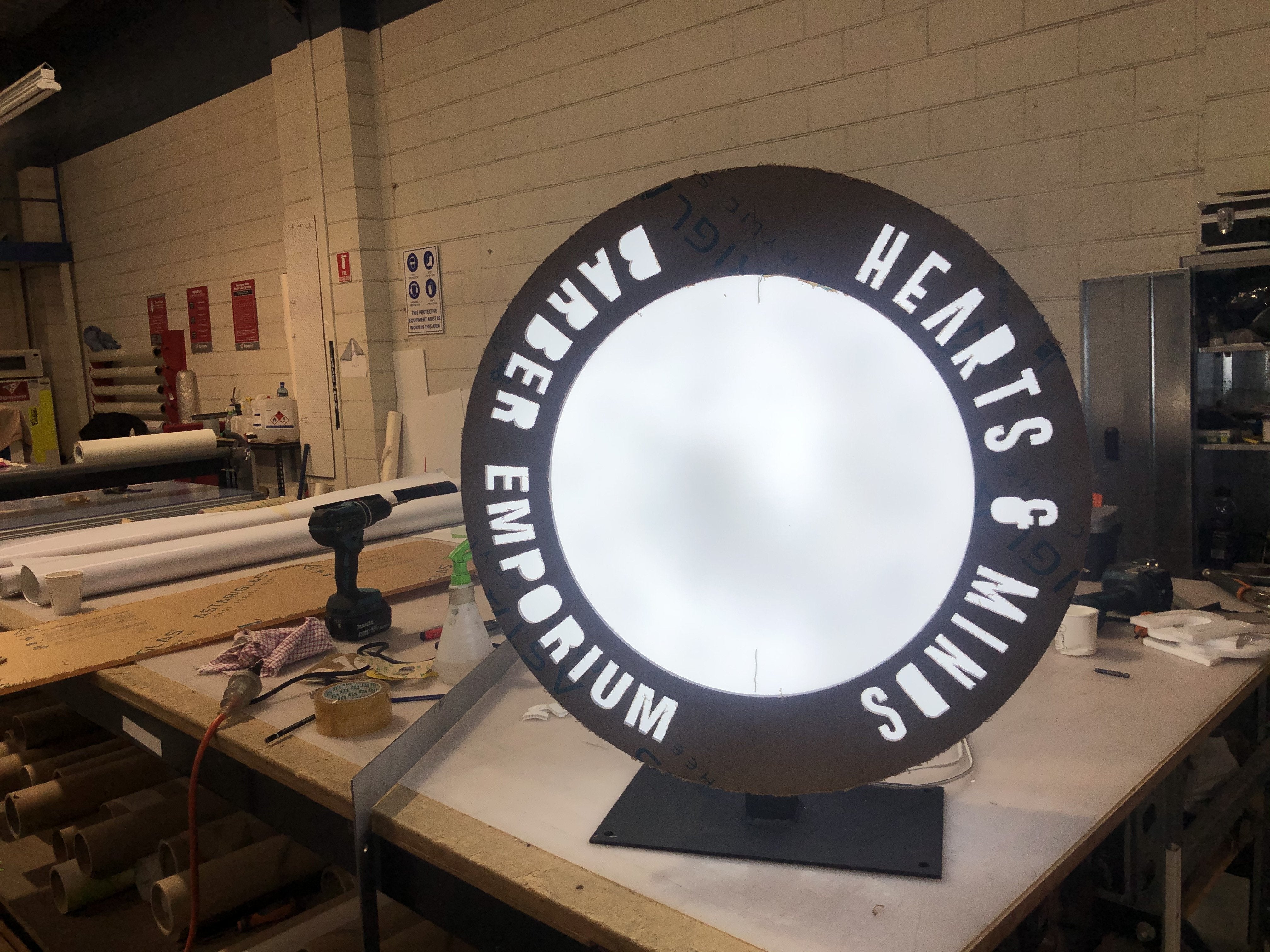 Lollipop LED Sign