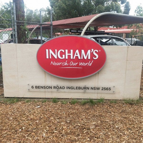 Inghams Entry Sign - Signarama Blacktown