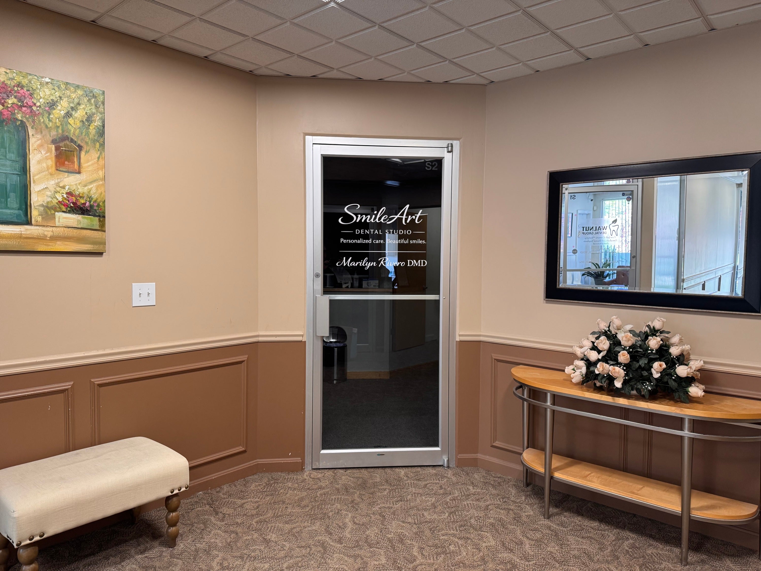 Vinyl Window Door Graphics - Smile Art Dental Studio (Framingham, MA)