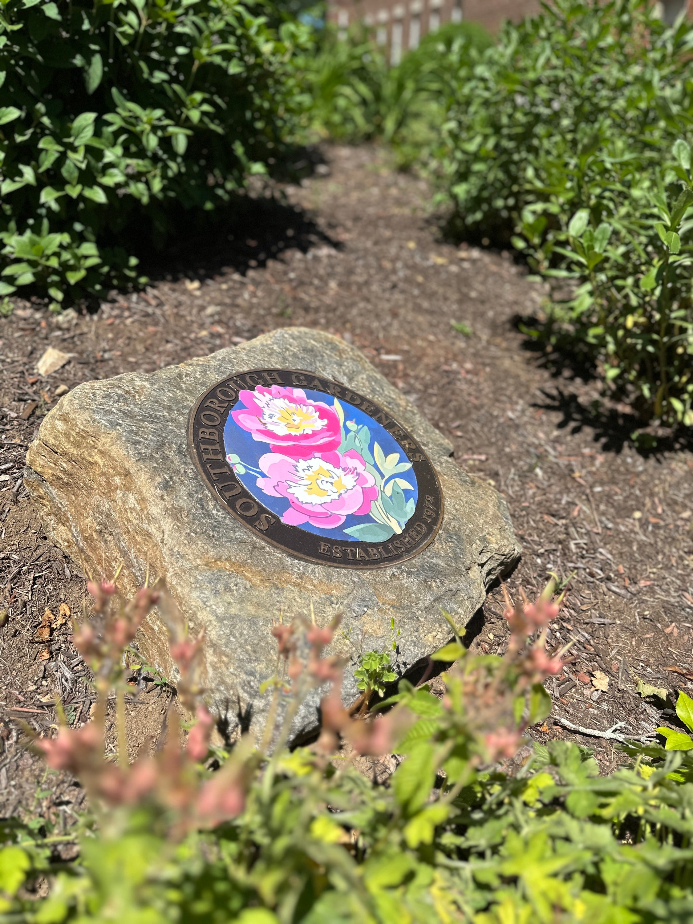 Cast Metal Plaque - Southborough Gardeners (Southborough, MA)