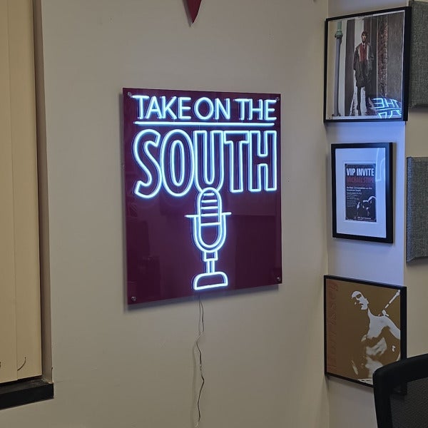 Bringing the Take on the South Podcast Studio to Life with Custom Signage