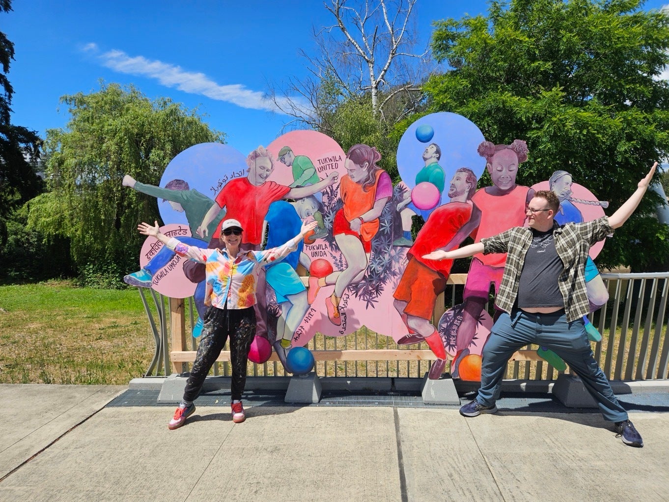 City of Tukwila Welcomes the World Cup with Art by Jean Bradbury - Tukwila, WA